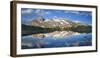 Switzerland, GraubŸnden (Region), Piz Cambrena, Bernina Pass, Reflexion, Mountains, Snow-Rainer Mirau-Framed Photographic Print