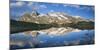 Switzerland, GraubŸnden (Region), Piz Cambrena, Bernina Pass, Reflexion, Mountains, Snow-Rainer Mirau-Mounted Photographic Print