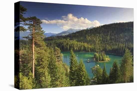 Switzerland, Graubunden, Flims, Lake Cauma (Caumasee)-Michele Falzone-Stretched Canvas