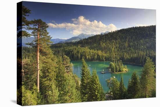 Switzerland, Graubunden, Flims, Lake Cauma (Caumasee)-Michele Falzone-Stretched Canvas