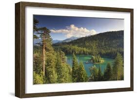 Switzerland, Graubunden, Flims, Lake Cauma (Caumasee)-Michele Falzone-Framed Photographic Print