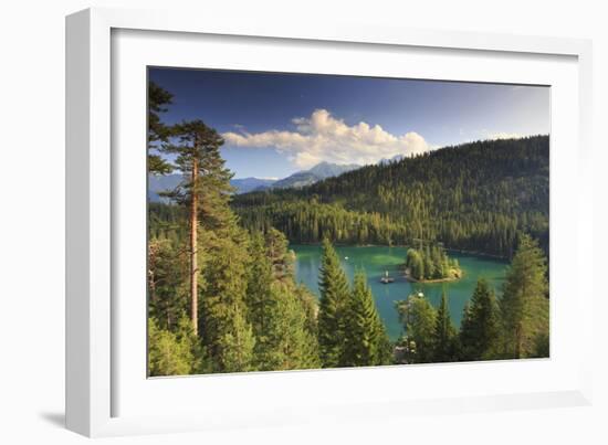 Switzerland, Graubunden, Flims, Lake Cauma (Caumasee)-Michele Falzone-Framed Photographic Print