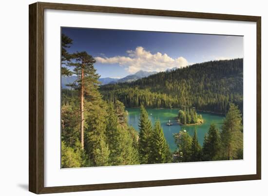 Switzerland, Graubunden, Flims, Lake Cauma (Caumasee)-Michele Falzone-Framed Photographic Print