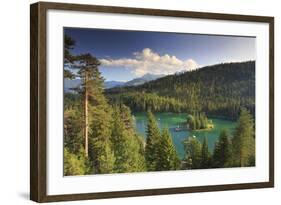 Switzerland, Graubunden, Flims, Lake Cauma (Caumasee)-Michele Falzone-Framed Photographic Print