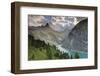 Switzerland, Graubunden, Vals, Zervreilasee Reservoir and Zervreilahorn Peak-Michele Falzone-Framed Photographic Print