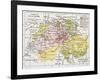 Switzerland Historical Development Old Map-marzolino-Framed Art Print