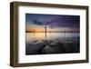 Switzerland, Lake of Constance, Port Entrance in Altnau, Sundown-Marco Isler-Framed Photographic Print