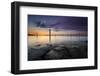 Switzerland, Lake of Constance, Port Entrance in Altnau, Sundown-Marco Isler-Framed Photographic Print