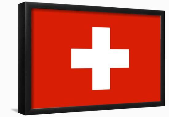 Switzerland National Flag Poster Print-null-Framed Poster