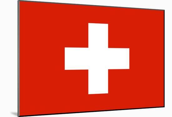 Switzerland National Flag Poster Print-null-Mounted Poster