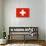 Switzerland National Flag-null-Art Print displayed on a wall