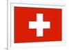 Switzerland National Flag-null-Framed Art Print