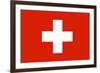 Switzerland National Flag-null-Framed Art Print