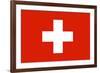 Switzerland National Flag-null-Framed Art Print