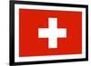 Switzerland National Flag-null-Framed Art Print