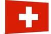 Switzerland National Flag-null-Mounted Art Print