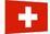 Switzerland National Flag-null-Mounted Art Print