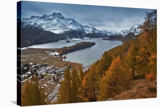 Switzerland, Oberengadin, Silsersee-Ludwig Mallaun-Stretched Canvas