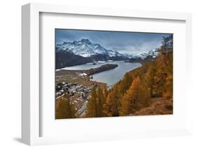 Switzerland, Oberengadin, Silsersee-Ludwig Mallaun-Framed Photographic Print