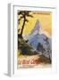 Switzerland - Paris, Lyon, and La Mediterranee Railway Promo of the Alps, the Matterhorn, c.1920-Lantern Press-Framed Art Print