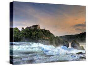 Switzerland, Schaffhausen, Rhine Falls / Rheinfall and Laufen Castle-Michele Falzone-Stretched Canvas