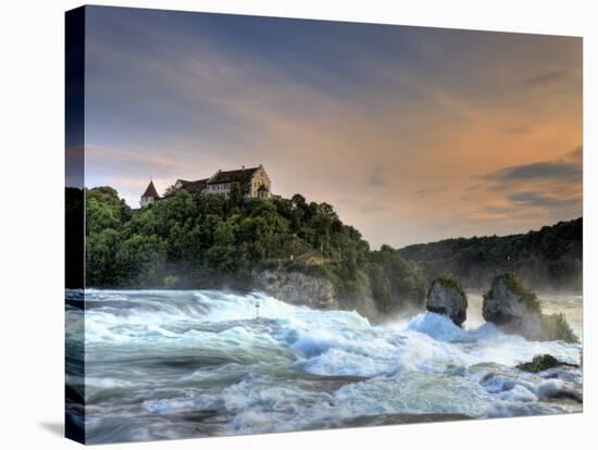 Switzerland, Schaffhausen, Rhine Falls / Rheinfall and Laufen Castle-Michele Falzone-Stretched Canvas