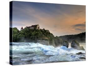 Switzerland, Schaffhausen, Rhine Falls / Rheinfall and Laufen Castle-Michele Falzone-Stretched Canvas