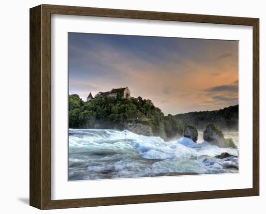 Switzerland, Schaffhausen, Rhine Falls / Rheinfall and Laufen Castle-Michele Falzone-Framed Photographic Print