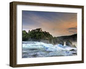 Switzerland, Schaffhausen, Rhine Falls / Rheinfall and Laufen Castle-Michele Falzone-Framed Photographic Print