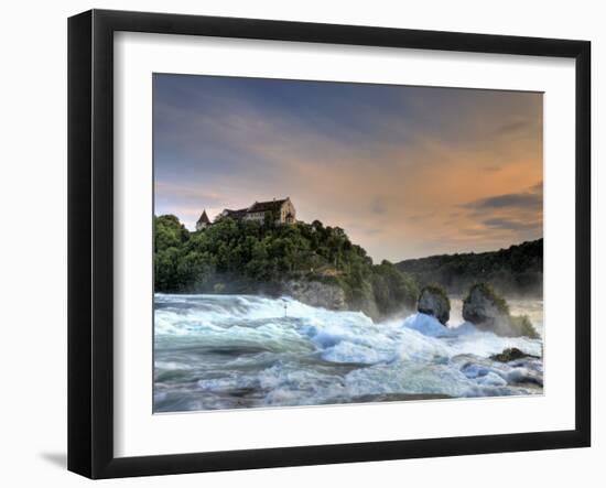 Switzerland, Schaffhausen, Rhine Falls / Rheinfall and Laufen Castle-Michele Falzone-Framed Photographic Print