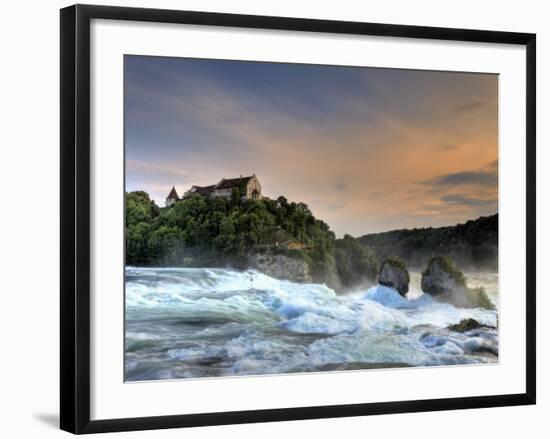 Switzerland, Schaffhausen, Rhine Falls / Rheinfall and Laufen Castle-Michele Falzone-Framed Photographic Print