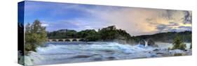 Switzerland, Schaffhausen, Rhine Falls / Rheinfall (Europe Largest) and Laufen Castle-Michele Falzone-Stretched Canvas