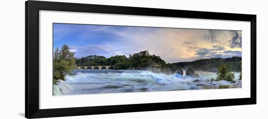 Switzerland, Schaffhausen, Rhine Falls / Rheinfall (Europe Largest) and Laufen Castle-Michele Falzone-Framed Photographic Print