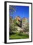 Switzerland, Spring in Fribourg on the Sarine River, Cats Tower and Berne Gate-Uwe Steffens-Framed Photographic Print