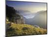 Switzerland, Swiss Jura, Creux Du Van, View from the Edge of the Creux Du Vans-Andreas Keil-Mounted Photographic Print