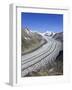 Switzerland, Valais, Jungfrau Region, Aletsch Glacier from Mt; Eggishorn (Unesco Site)-Michele Falzone-Framed Photographic Print