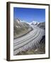 Switzerland, Valais, Jungfrau Region, Aletsch Glacier from Mt; Eggishorn (Unesco Site)-Michele Falzone-Framed Photographic Print