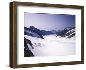 Switzerland, Valais, Mountain 'Jungfraujoch', Great Aletsch Glacier-Thonig-Framed Photographic Print