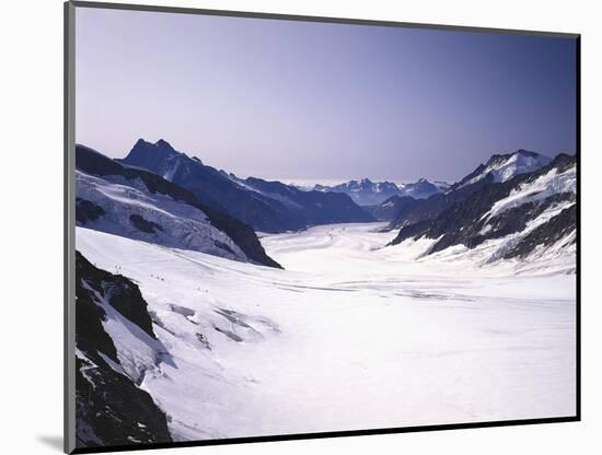 Switzerland, Valais, Mountain 'Jungfraujoch', Great Aletsch Glacier-Thonig-Mounted Photographic Print