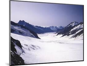 Switzerland, Valais, Mountain 'Jungfraujoch', Great Aletsch Glacier-Thonig-Mounted Photographic Print