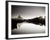 Switzerland, Valais, Zermatt, Lake Stelli and Matterhorn (Cervin) Peak-Michele Falzone-Framed Photographic Print