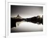 Switzerland, Valais, Zermatt, Lake Stelli and Matterhorn (Cervin) Peak-Michele Falzone-Framed Photographic Print