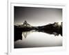 Switzerland, Valais, Zermatt, Lake Stelli and Matterhorn (Cervin) Peak-Michele Falzone-Framed Photographic Print