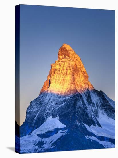 Switzerland, Valais, Zermatt, Lake Stelli and Matterhorn (Cervin) Peak-Michele Falzone-Stretched Canvas