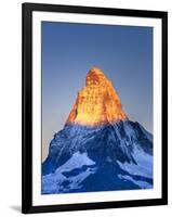 Switzerland, Valais, Zermatt, Lake Stelli and Matterhorn (Cervin) Peak-Michele Falzone-Framed Photographic Print