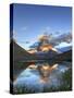 Switzerland, Valais, Zermatt, Matterhorn (Cervin) Peak and Riffel Lake-Michele Falzone-Stretched Canvas