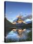Switzerland, Valais, Zermatt, Matterhorn (Cervin) Peak and Riffel Lake-Michele Falzone-Stretched Canvas