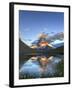 Switzerland, Valais, Zermatt, Matterhorn (Cervin) Peak and Riffel Lake-Michele Falzone-Framed Photographic Print