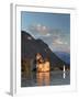 Switzerland, Vaud, Montreaux, Chateau De Chillon and Lake Geneva (Lac Leman)-Michele Falzone-Framed Photographic Print