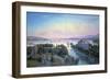 Switzerland, View of Lake Zurich and Rosau Villa, by Emanuel Labhardt, Watercolor-null-Framed Giclee Print